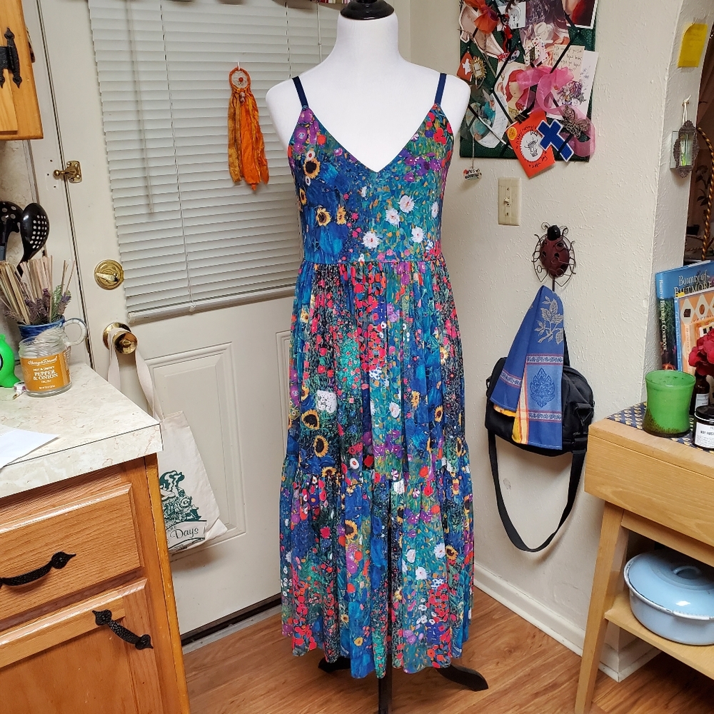 RESERVED: BlackMilk Klimt midaxi dress in red